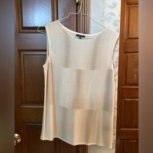 Lafayette 148 New York Cream Ribbed Dress